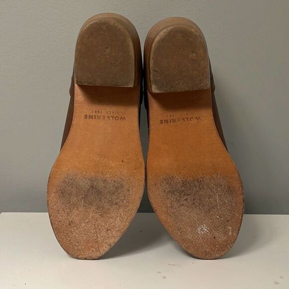 Wolverine Women's Brown Leather Stacked Heel Chelsea Boots - Picture 8 of 10